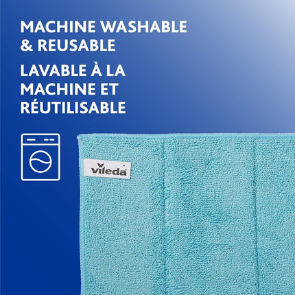 Vileda Magic Bath Mop with 1 Extra Refill and 1 Microfiber Bath Cloth