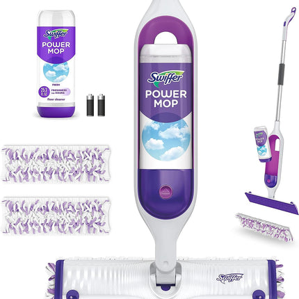 Swiffer PowerMop Multi-Surface Mop Kit for Floor Cleaning