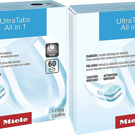 Miele UltraTabs All in 1 Dishwasher Detergent Tablets 60/120/240-Pieces