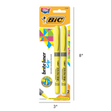 BIC HIGHLIGHTER - CHISEL TIP 2PCS