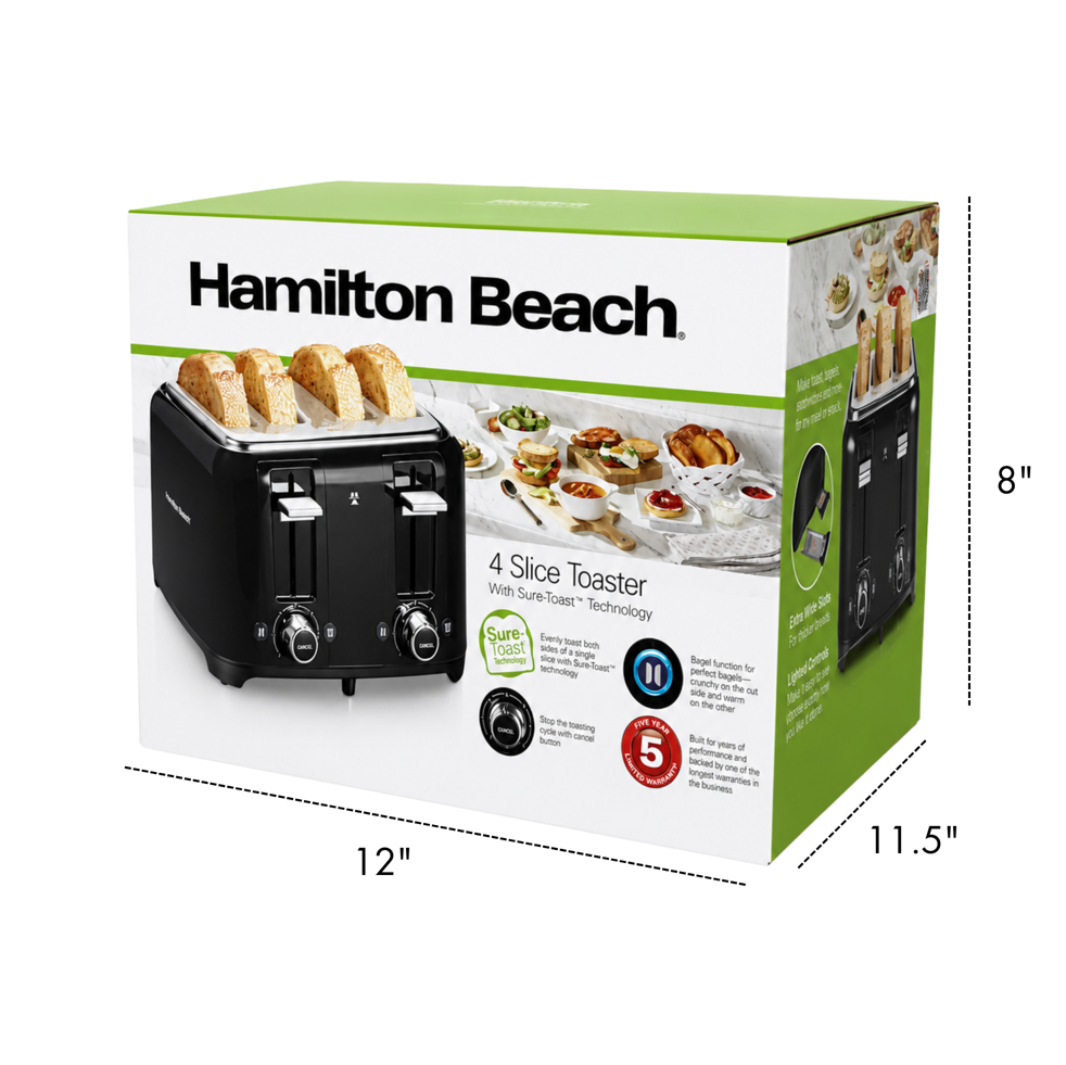 HAMILTON BEACH 4 SLICE TOASTER