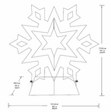 48 Inch Snowflake With Prismatic Star