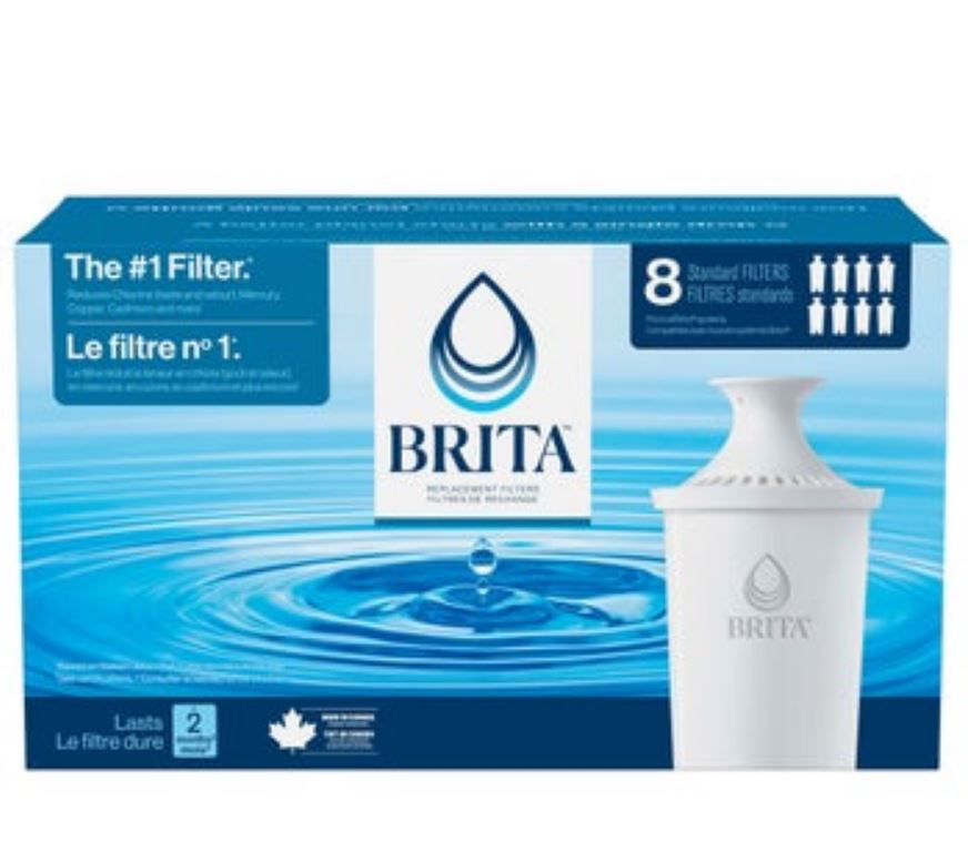 Brita , Replacement Filters 8-pack , White