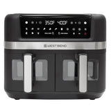 WEST BEND AFWB10BK13 Dual Basket 10QT Digital Air Fryer