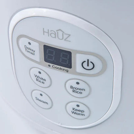 HAUZ ARZD260 6-Cup Digital Rice Cooker and Food Steamer