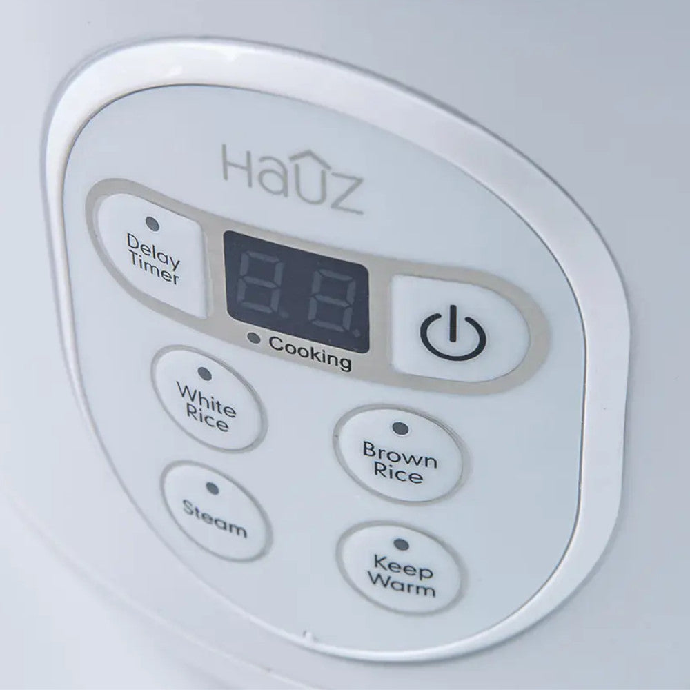 HAUZ ARZD260 6-Cup Digital Rice Cooker and Food Steamer