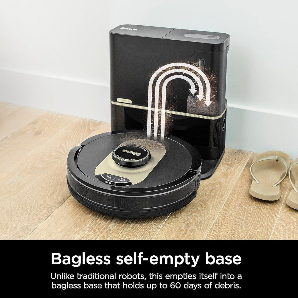 SHARK AV2501AE AI Robot Vacuum with XL HEPA Self-Empty Base - Factory serviced with 90 day warranty