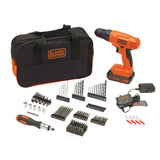 BLACK+DECKER BDC120VA 20V MAX* POWERCONNECT Cordless Drill/Driver with 100-Piece Kit