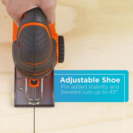 BLACK+DECKER Jig Saw, Smart Select, 5.0-Amp - BDEJS600C