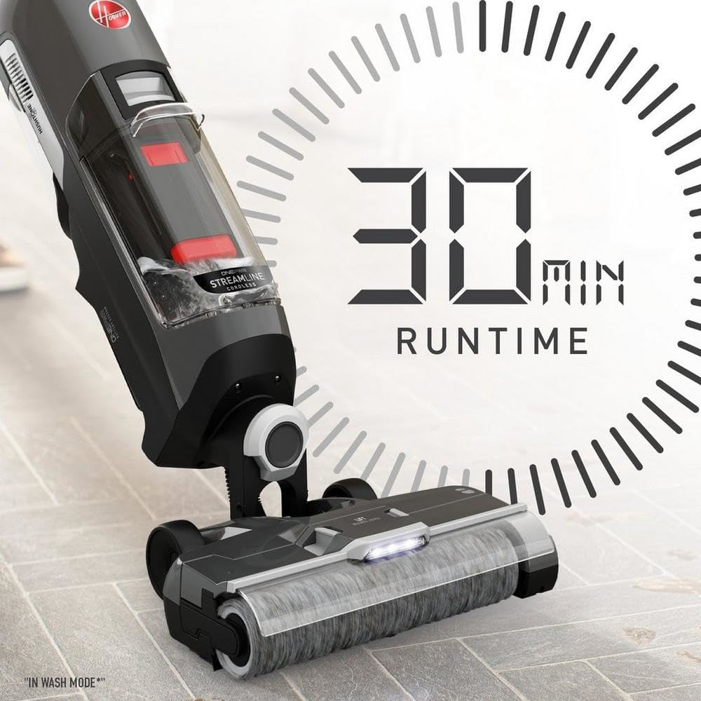 HOOVER ONEPWR BH55400V Streamline Cordless Hard Floor Cleaner - Factory serviced with Home Essentials Warranty