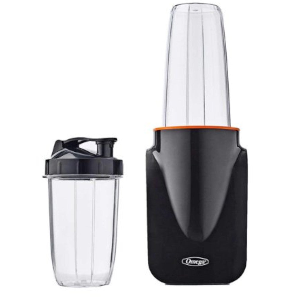 OMEGA MeGo Personal Blender Bundle with Bonus Cups and Lids - BL1002BK23