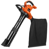 BLACK+DECKER BV6600 3-in-1 Electric Leaf Blower-Refurbished with Full Manufacturer Warranty