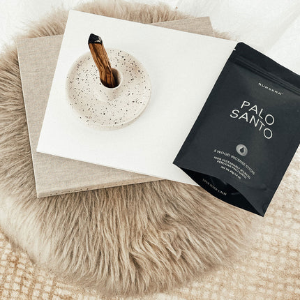Palo Santo Holder - White
