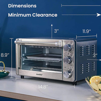 COMFEE Countertop Stainless Steel Toaster Oven - CFO-BG12
