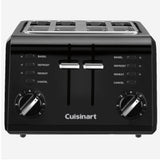CUISINART CPT-142BKC 4-Slice Compact Toaster In Black