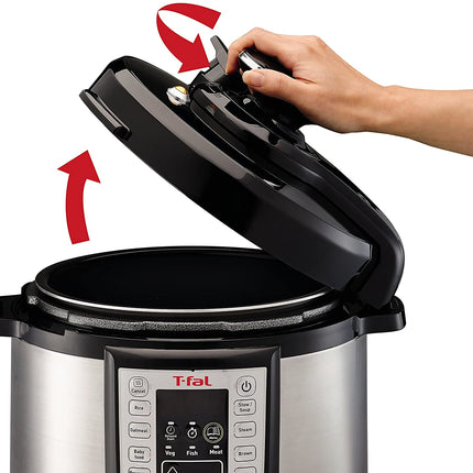 T-FAL Rapid Pro 12 in 1 Electric Pressure Cooker - Blemished package with full warranty - CY505E51