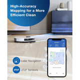 ECOVACS DEEBOT N10 Plus Robot Vacuum and Mop Combo with Auto-Empty Station - Factory serviced with Home Essentials warranty