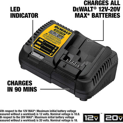 DEWALT 12-20V Lithium Battery Charger - DCB115