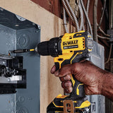 DEWALT 20V MAX* Cordless Drill/Driver Kit, Compact, 1/2-Inch with 2 Batteries - Refurbished with Dewalt Warranty - DCD708C2