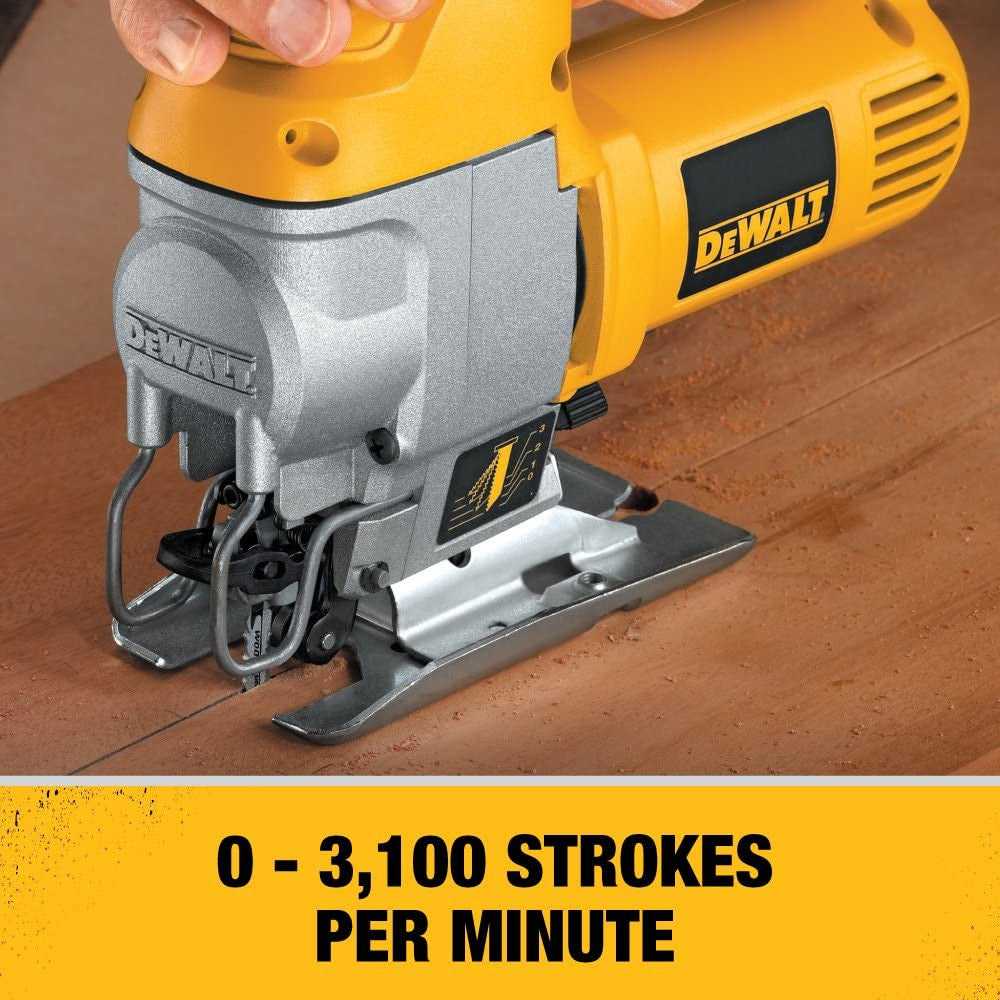 DEWALT 5.5 Amp Top Handle Jig Saw Kit - Refurbished with Dewalt Warranty -DW317K