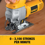 DEWALT 5.5 Amp Top Handle Jig Saw Kit - Refurbished with Dewalt Warranty -DW317K