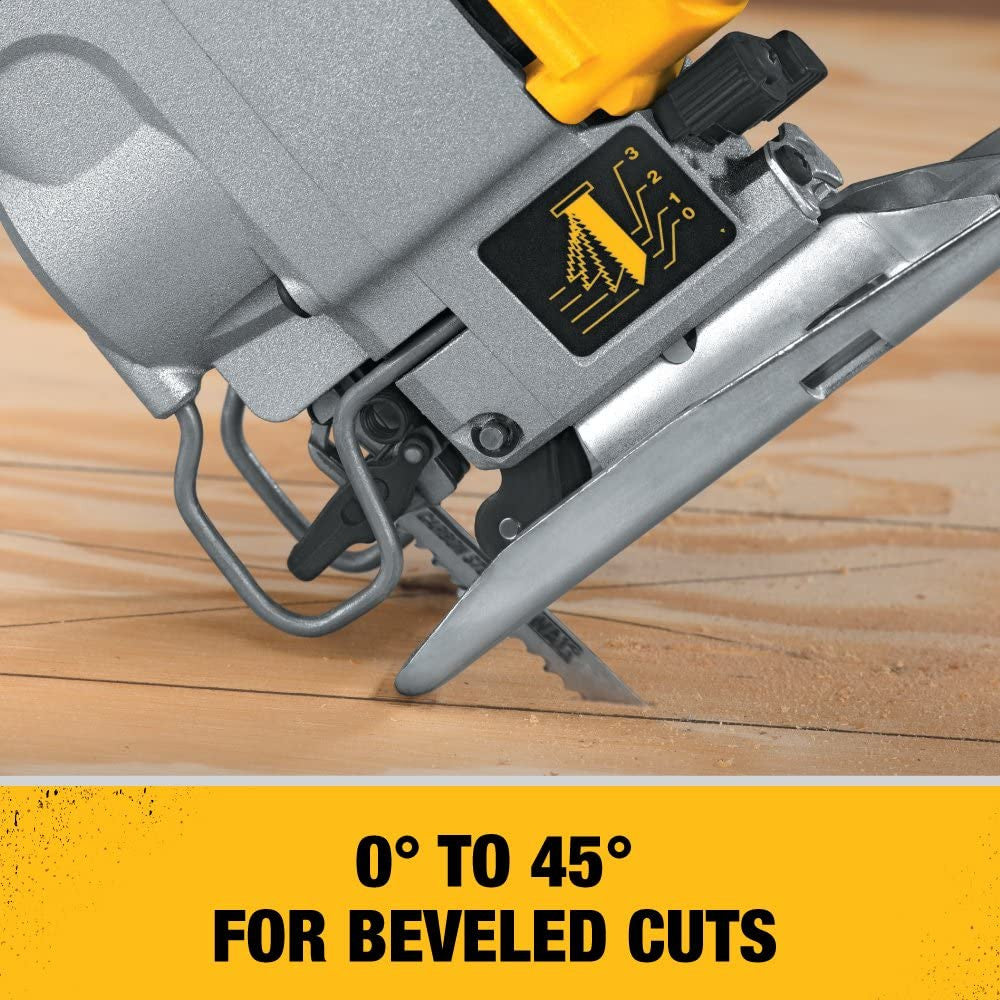 DEWALT 5.5 Amp Top Handle Jig Saw Kit - Refurbished with Dewalt Warranty -DW317K