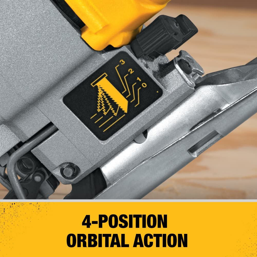 DEWALT 5.5 Amp Top Handle Jig Saw Kit - Refurbished with Dewalt Warranty -DW317K