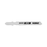 DEWALT 3" 32 TPI T-Shank Metal Cutting Cobalt Steel Jig Saw Blade - DW3778-5