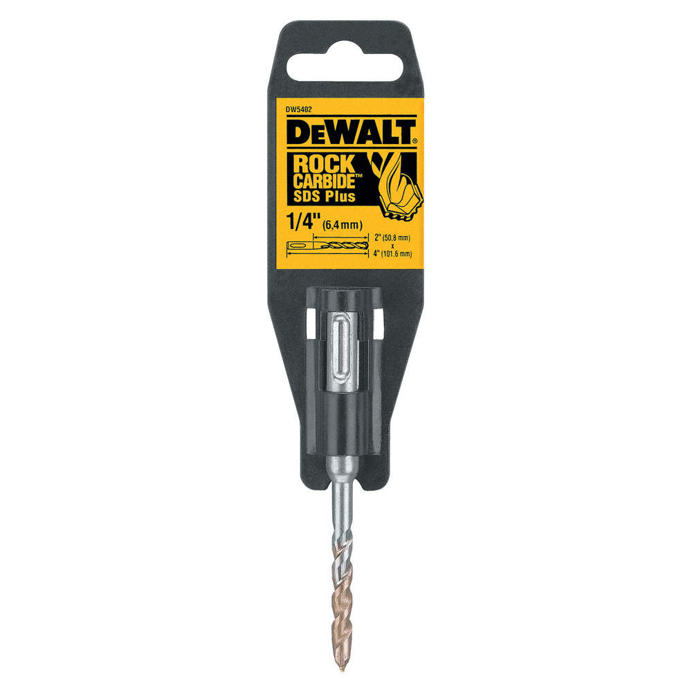 DEWALT 1/4" x 2" x 4" Rock Carbide SDS-Plus Hammer Bit - DW5416