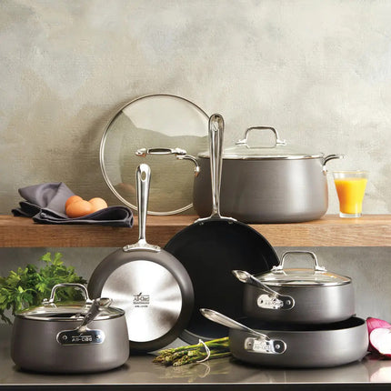 ALL CLAD E113SC64 HA1 Hard Anodized Nonstick Cookware 10PC Set
