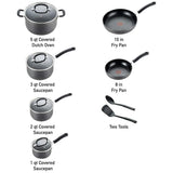 T-FAL Ultimate Hard Anodized Non-Stick 12 pc set - E765SC75