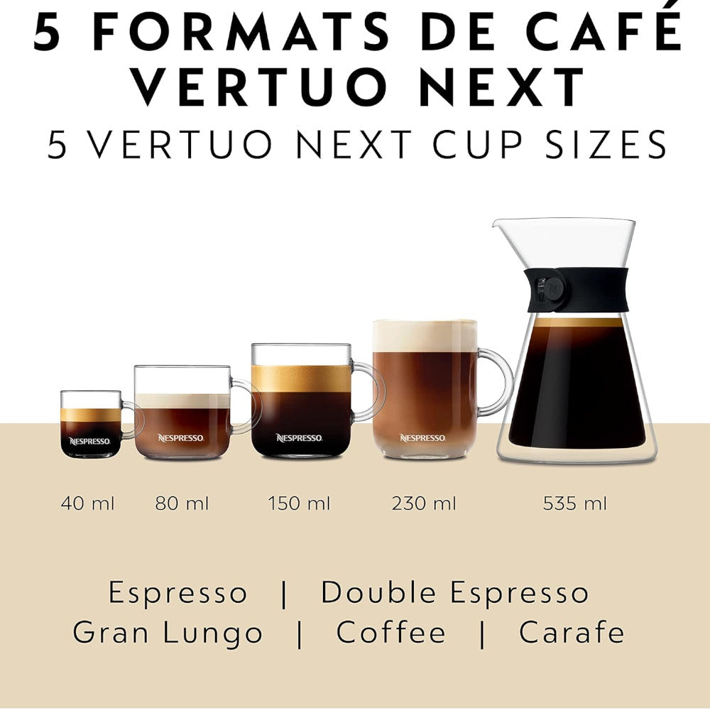 NESPRESSO ENV120 Vertuo Next Chrome  - Factory serviced with Home Essentials Warranty