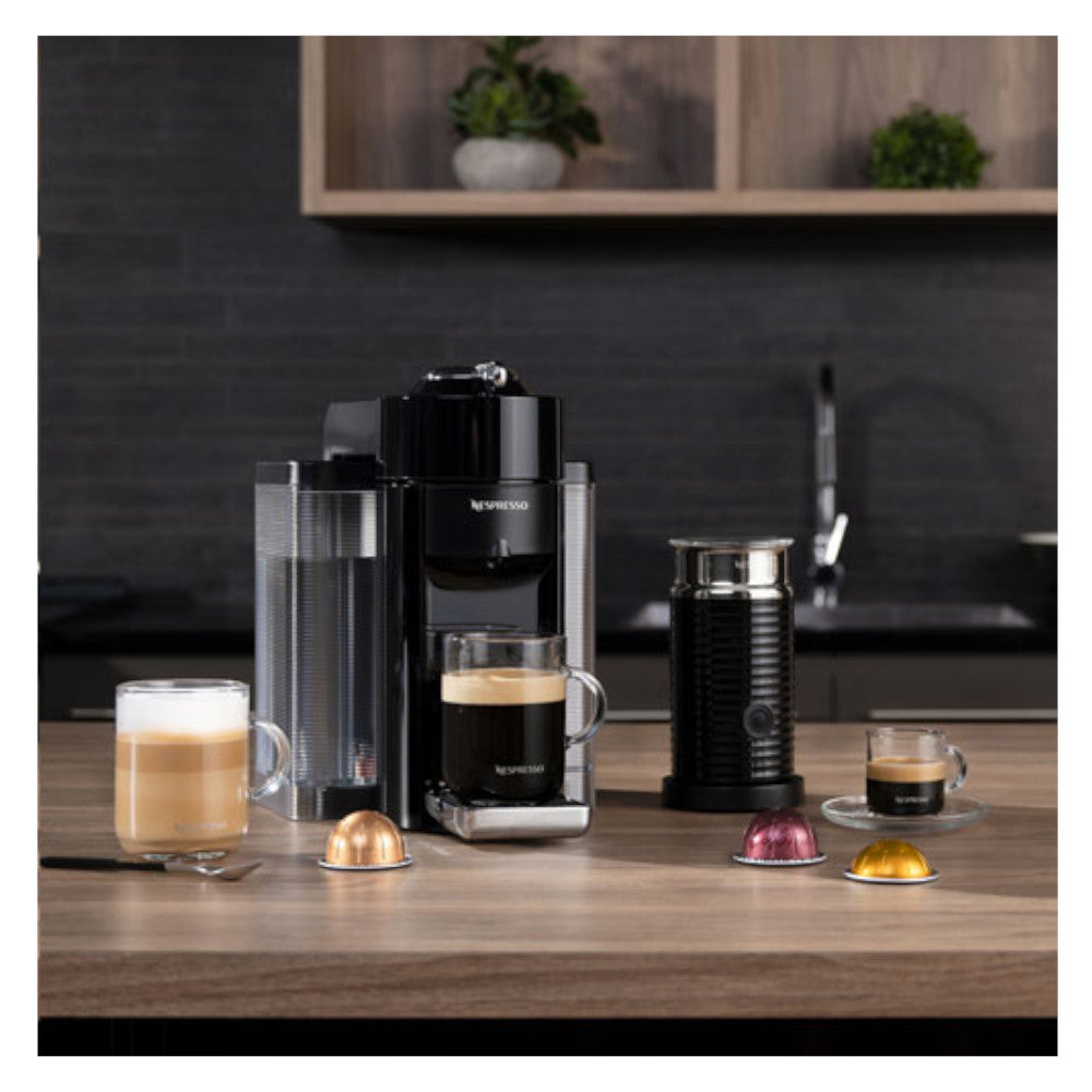 NESPRESSO Vertuo Coffee & Espresso Machine by De'Longhi with Aeroccino Milk Frother - Red - ENV135RAECA