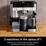 NINJA ES601C Espresso Luxe Premier Series Drip Coffee Maker and Rapid Cold Brew - Factory serviced with Home Essentials warranty