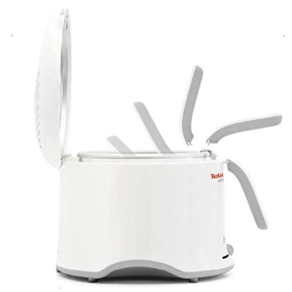 T-FAL FF203150 Uno Compact Deep Fryer White - Blemished package with full warranty