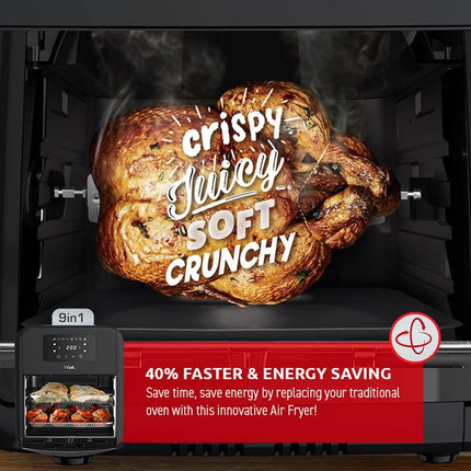 T-FAL Easy Fry Toast Oven and Grill 9-in-1 air fryer oven - Blemished package with full warranty - FW501850