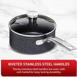 T-FAL Sapphire 10 Piece Cookware Set - Blemished package with full warranty - G104SA74