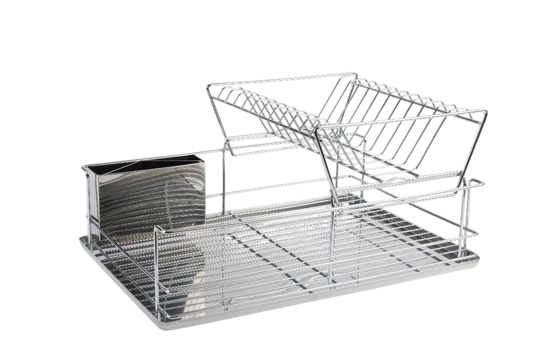 ITY 2 Tier Dish Rack with Chrome Tray - G3386