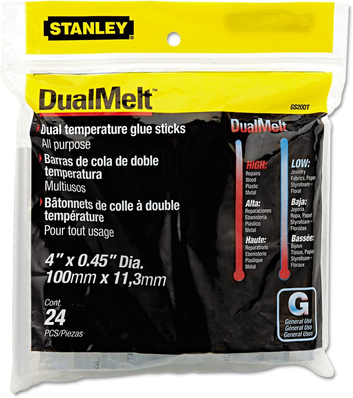 STANLEY GS20DT Dual Temperature Glue Sticks