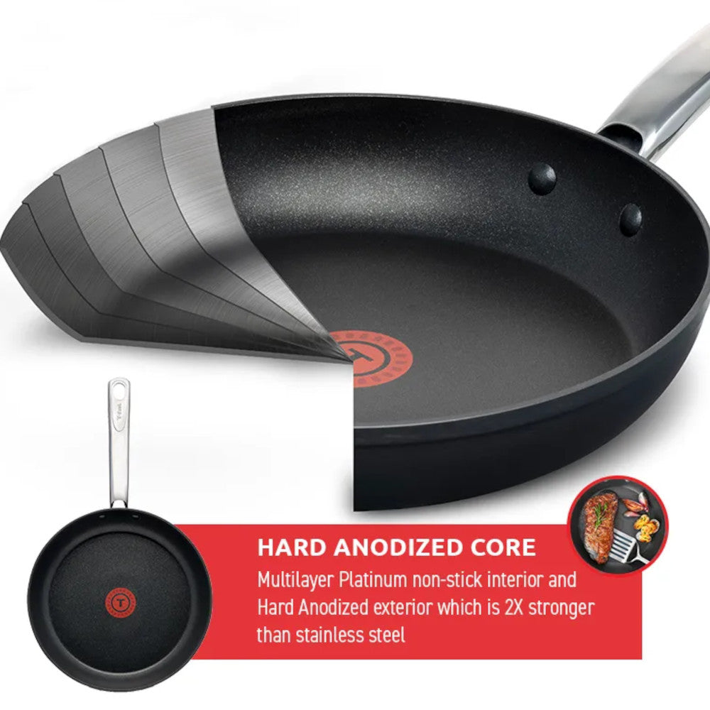 T-FAL Platinum Unlimited Hard Anodized 12pc Cookware Set - H126SC74
