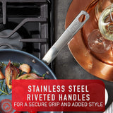 T-FAL H8680454 Platinum Stainless Steel Fry Pan 24cm