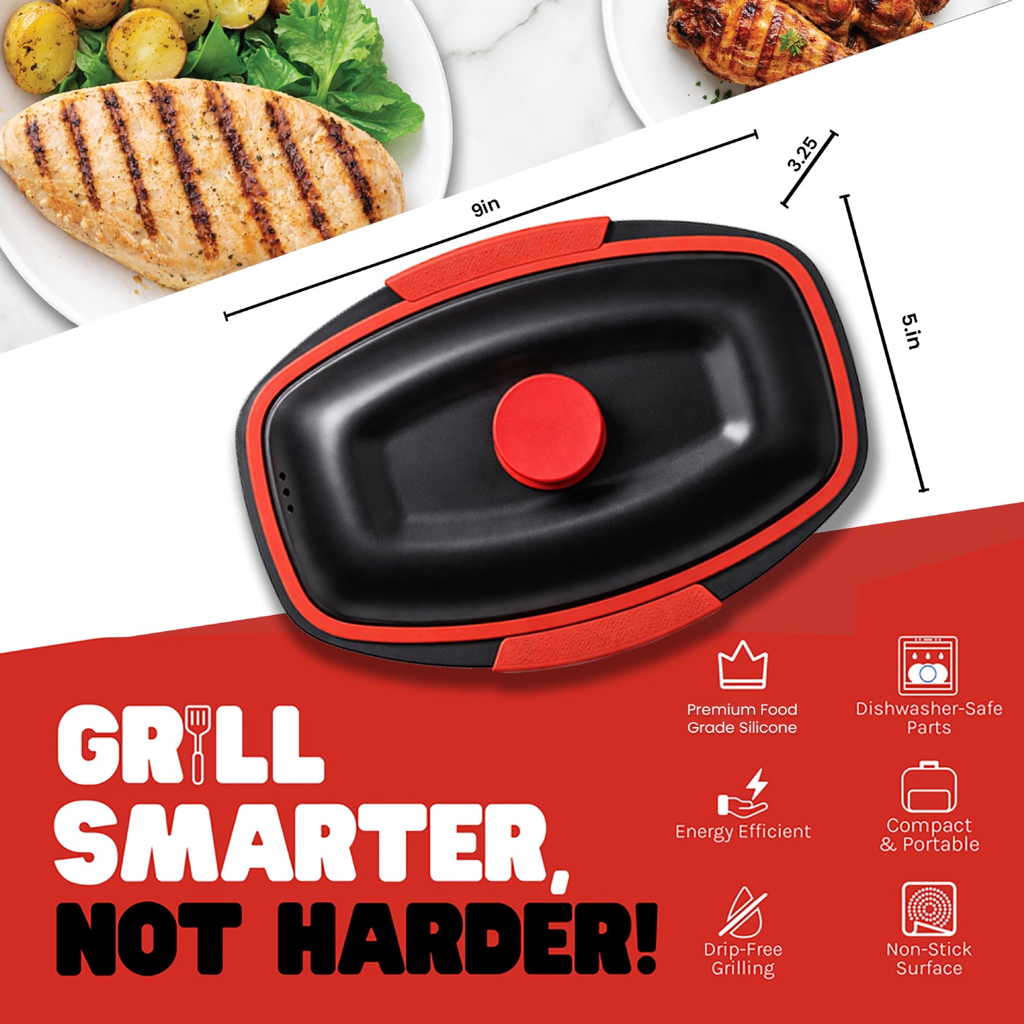 Micro Grill Chef Pot™ Microwave Cooking Pot – Versatile Microwave Food Cooker with Lid – Microwave Safe Steamer & Soup Pot – BPA-Free, Dishwasher Safe, Ideal for Fast Meals & Healthy Cooking