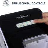 KOOLATRON KIM23-B Portable Countertop Automatic Ice Maker, Self-Cleaning with Digital Controls and LED Indicators in Black