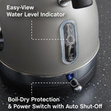 WEST BEND KTWBRTGR13 1.7L Retro Style Stainless Steel Electric Kettle