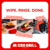 Micro Grill Classic™ Toastie Maker, Microwave Grill, Sandwich Toaster, 3 Minute Grilled Cheese, Crispy, Panini Press, Dishwasher Safe, Office, Home, Travel & School Dorms