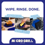 Micro Grill Classic™ Toastie Maker, Microwave Grill, Sandwich Toaster, 3 Minute Grilled Cheese, Crispy, Panini Press, Dishwasher Safe, Office, Home, Travel & School Dorms