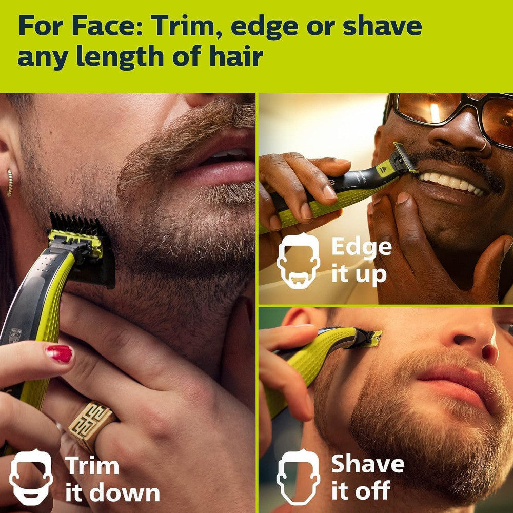 PHILIPS QP2724/22 OneBlade 360 Face Wet & Dry, Trim, Edge & Shave