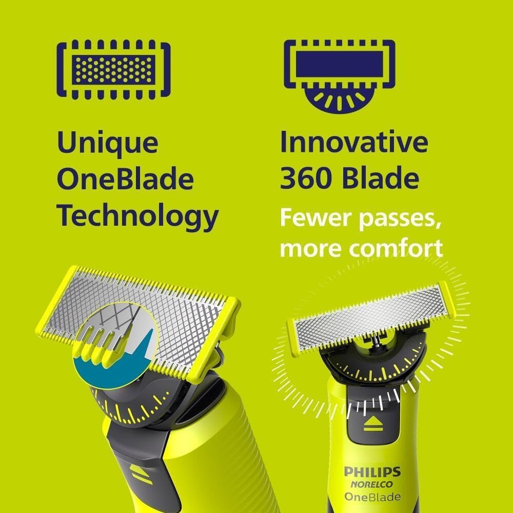 PHILIPS QP4631/65 OneBlade 360 Face & Body, Wet & Dry, with Bluetooth Connectivity and Travel Case