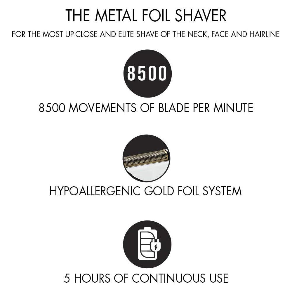 CONAIR SHV10BSC The Barber Shop Pro Series Metal Foil Shaver