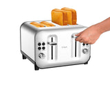T-FAL Element 4-Slice Stainless Steel Toaster - Blemished package with full warranty - TF684D50